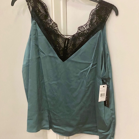 Sultry Teal Lace Trim Satin Cami, brand new condition. - Picture 8 of 12